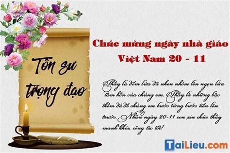 Lời Chúc 20 11 Ngắn Gọn Hay Và ý Nghĩa Nhất Dành Cho Các Thầy Cô Giáo