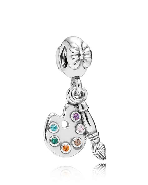 Pandora Dangle Charm Sterling Silver And Cubic Zirconia Artists