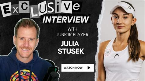 Interview With Julia Stusek German Pro Tennis Junior Player Youtube