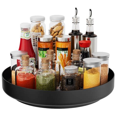 Rebrilliant Organisateur De Plateau Tournant Lazy Susan Tag Re