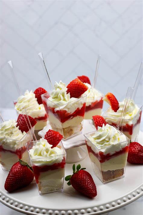 Strawberry Shortcake Shooters Recipe Dessert Shooters Recipes