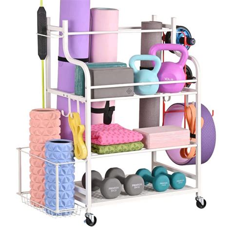 Ltmate Lbs Yoga Mat Storage Racks Gym Sports Equipment Storage