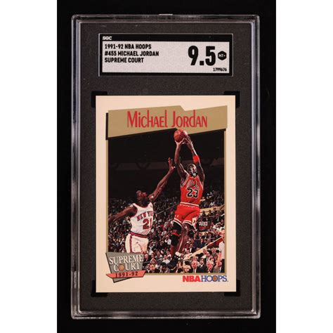 Michael Jordan 1991 92 Hoops 455 SC SGC 9 5 Pristine Auction