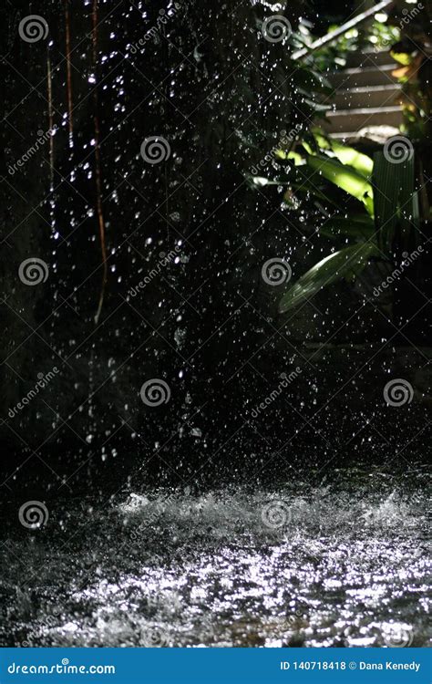 Water Splashes from Waterfall Stock Photo - Image of background, drops ...