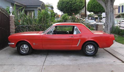 Poppy Red 1965 Ford Mustang Hardtop