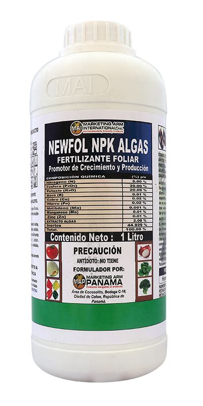 Newfol Npk Algas Bioestimulante Marketing Arm International