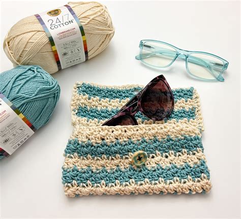 Easy Crochet Glasses Case Free Pattern And Tutorial Okiegirlblingnthings