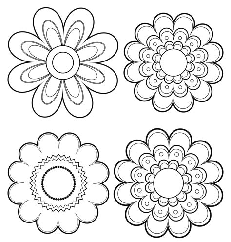 Mexican Folk Art Flowers Coloring Pages