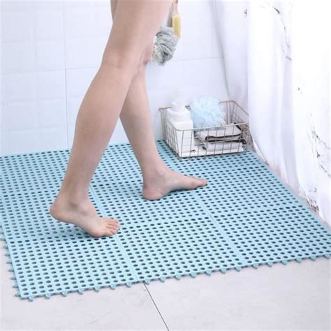 Hiseng Tapis De Douche Antid Rapant Carr Tapis De Bain Avec Ventouse