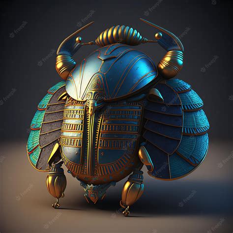 Premium Photo | Scarab beetle ancient egypt 3d illustration