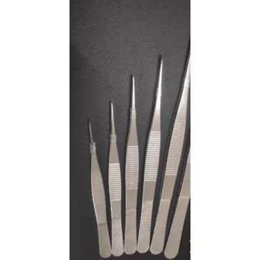 Jual Pinset Anatomis Stainless Forceps Pinset Laboratorium Lurus 14 Cm