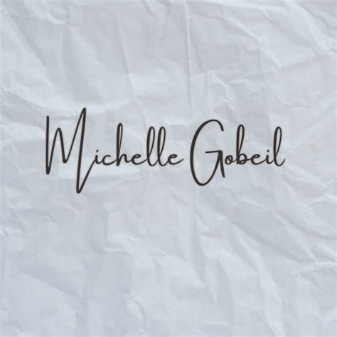 Logo Design For Michelle Gobeil Logo Mark Business Card Design