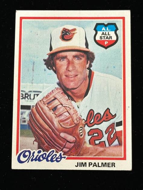 Lot 1978 Topps Jim Palmer HOF 160