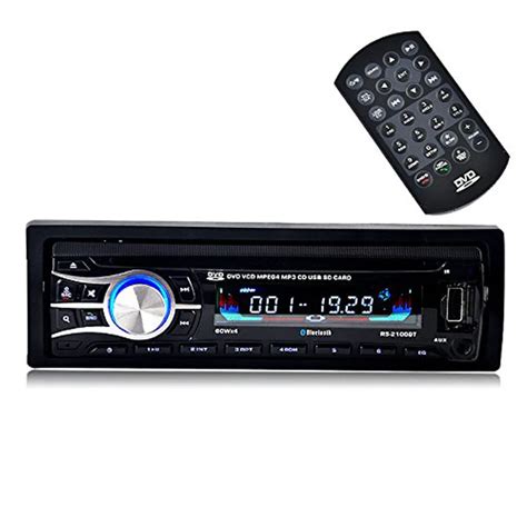 Wireless Remote Single DIN Universal fix panel Car Stereo CD DVD MP3 ...