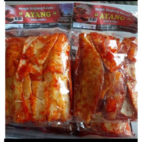 Jual Keripik Singkong Balado Khas Padang Berat 200 Gram Shopee Indonesia