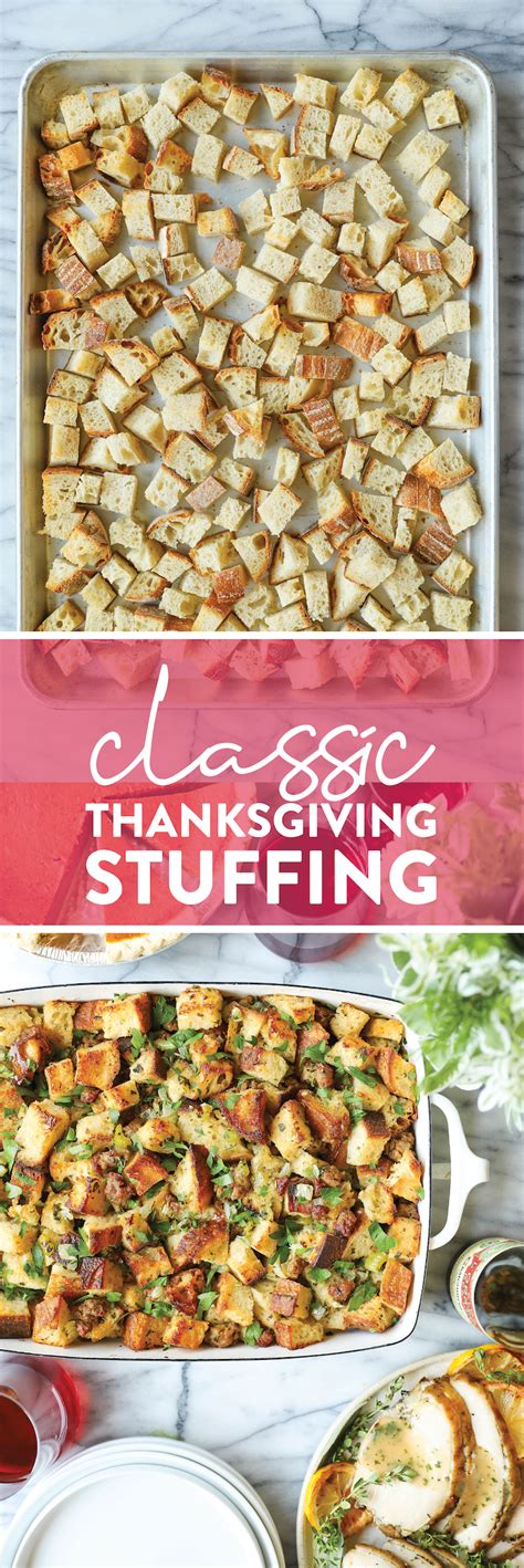 Classic Thanksgiving Stuffing Damn Delicious