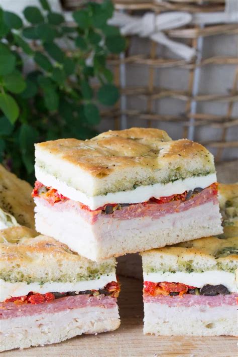 Pressed Italian Picnic Sandwiches - thestayathomechef.com