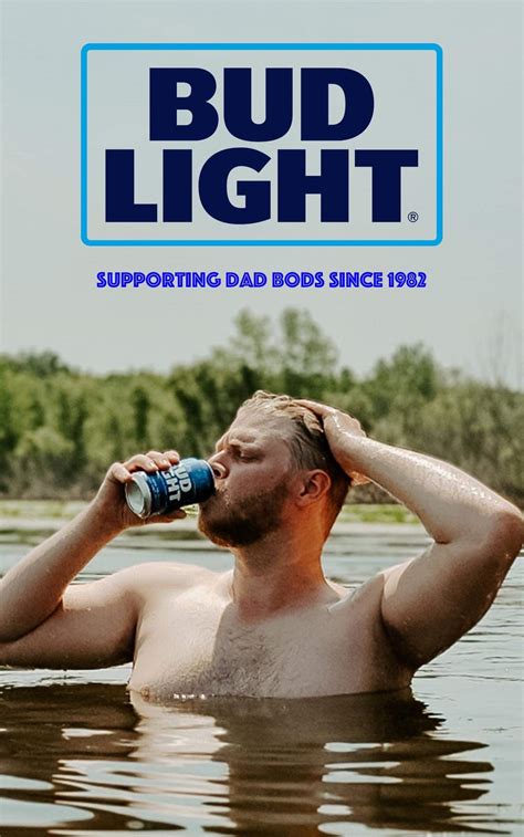 Dad Bod Beer Poster – Drink Bud Light