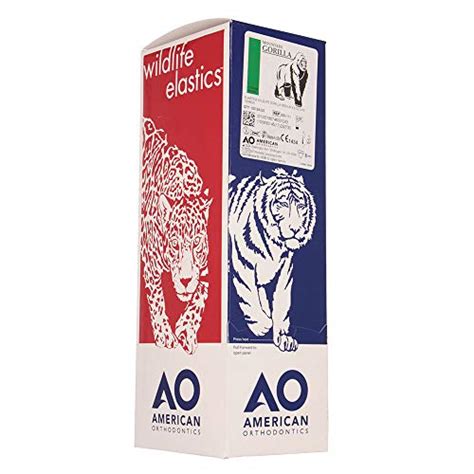 American Orthodontics Elastics Wildlife Gorilla Medium 4 5 Oz 3 16