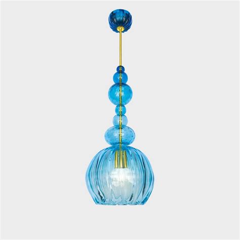 Pendant Lamp Procida Sogni Di Cristallo Blown Glass Venetian