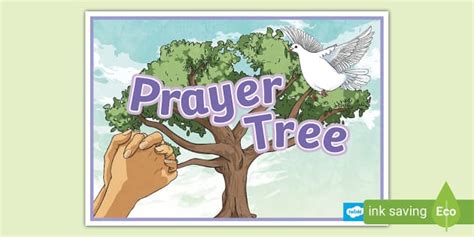 Prayer Tree Display Poster Professor Feito Twinkl