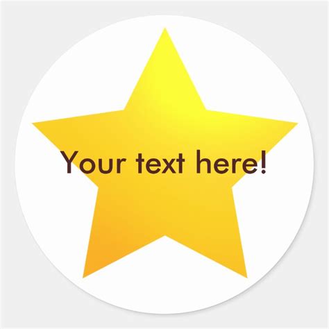 Gold Star stickers | Zazzle.com