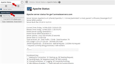 Using The Apache Status Feature In Whm Hostarmada