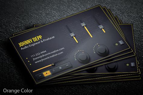 Dj Business Card Template 25 Free And Premium Download