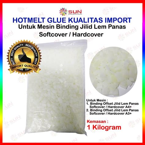 Jual Hotmelt Glue Premium Kualitas Import Lem Binding Jilid Buku Lem