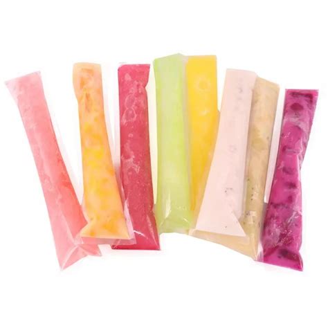 Custom Plastic Transparent Ice Cream Popsicle Packaging Bags Mold Bags