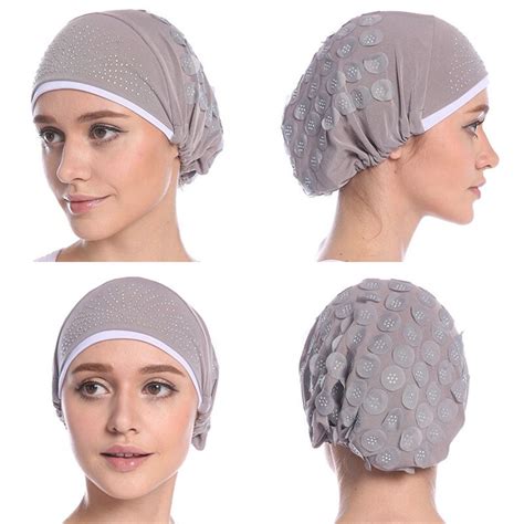 Gorro De Hijab Con Diamantes Musulmanes Para Mujer Pa Uelo De Cabeza