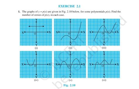 EXERCISE 2 11 The Graphs Of Y P X Are Given In Fig 2 10 Below For So