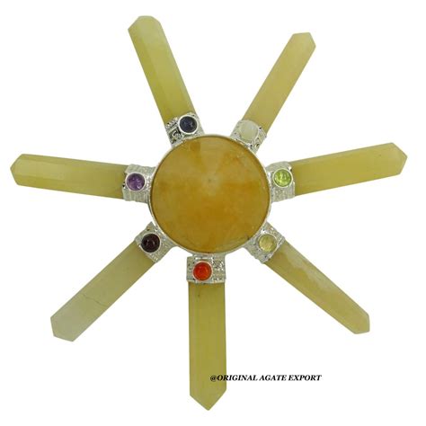 Yellow Calcite Energy Generator Calcite Reiki Healing Crystals Pyramids