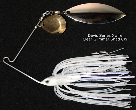 Davis Series Spinnerbait C W 1 2 Oz Clear Glimmer Shad Davis Bait