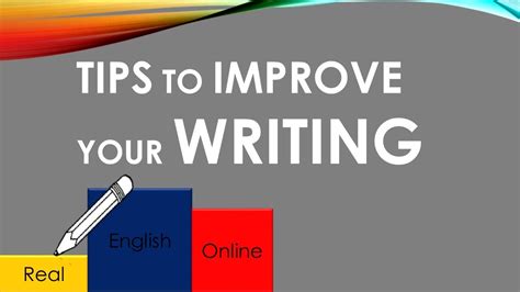 Tips To Improve Your Writing Youtube