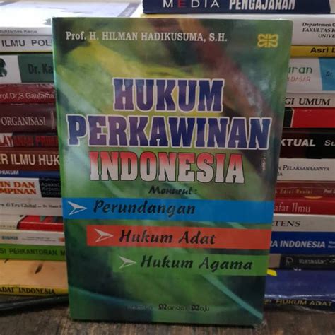 Jual Hukum Perkawinan Indonesia By Prof H Hilman Hadikusuma Shopee