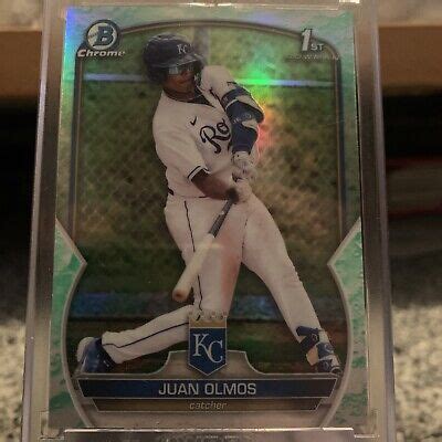 Bowman Chrome Prospects Lunar Glow Sp Juan Olmos St Bowman Royals