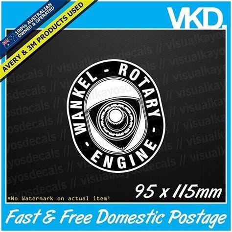 Wankel Rotary Engine Sticker Decal 12b 13b Rx2 Rx3 Rx4 Rx7 Rx8 R100