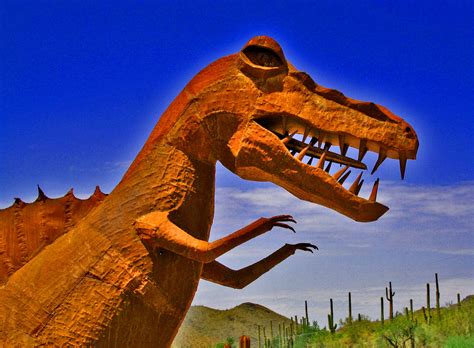 Dinosaurs In The Desert In Carefree Arizona Deserts Dinosaur Lizard