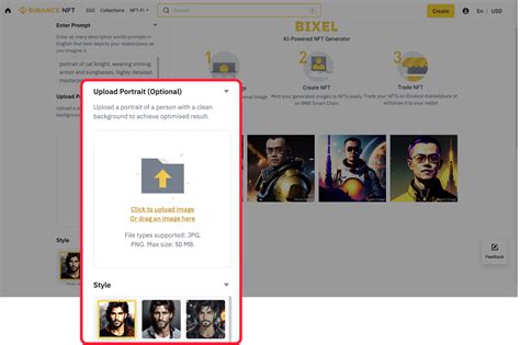 How To Get Started With Binance Bixel The Ai Nft Generator Binance