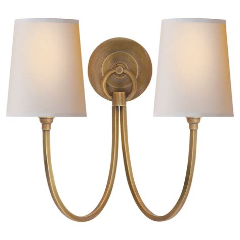 Reed Double Sconce By Thomas Obrien Lighting And Ceiling Fans Wall