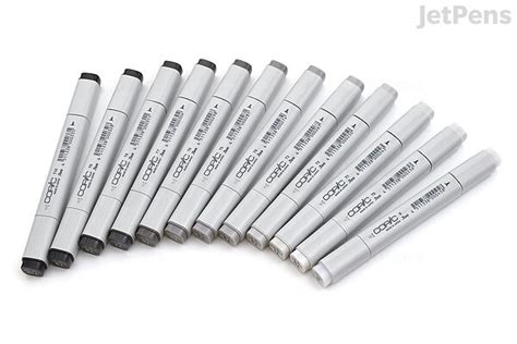 Copic Marker 12 Toner Gray Set Jetpens