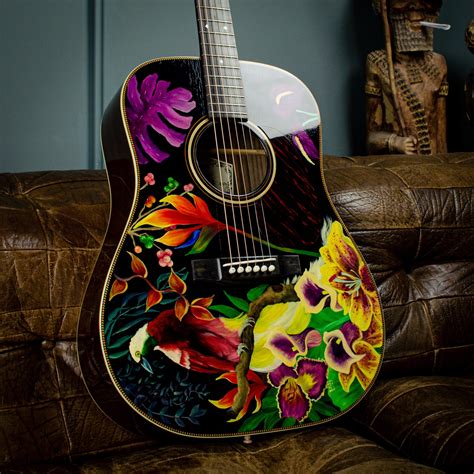 Custom Painted Acoustic Guitars