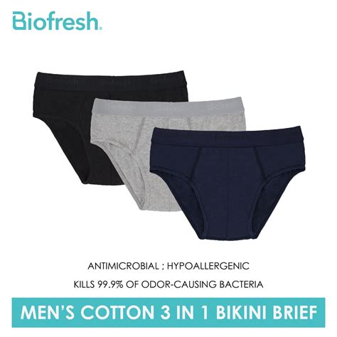 Biofresh Men S Antimicrobial Cotton Bikini Brief Pieces In A Pack