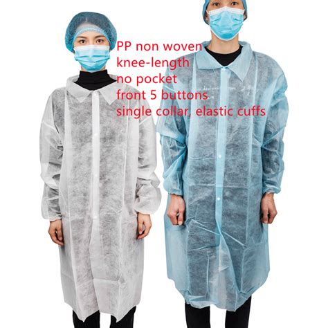 Disposable PP Non Woven Knee Length Smocks YouFu Medical