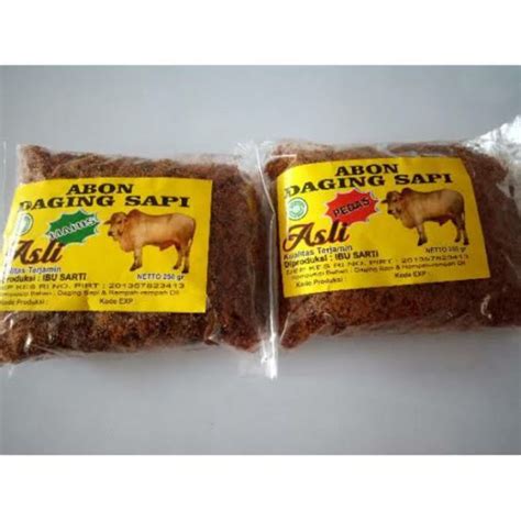 Jual Abon Daging Sapi Asli Gr Manis Dan Pedas Shopee Indonesia