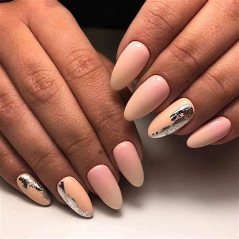 Дизайн Ногтей Миндаль С Фольгой — Richnail.ru
