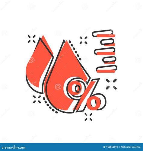 Humidity Icon In Comic Style Climate Vector Cartoon Illustration On