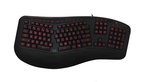 Adesso Tru Form 150 3 Color Illuminated Ergonomic Keyboard