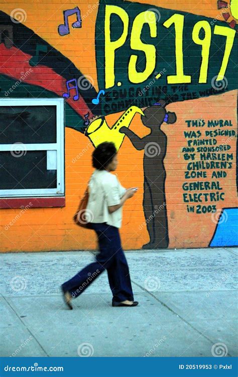 Harlem graffiti editorial stock photo. Image of mural - 20519953